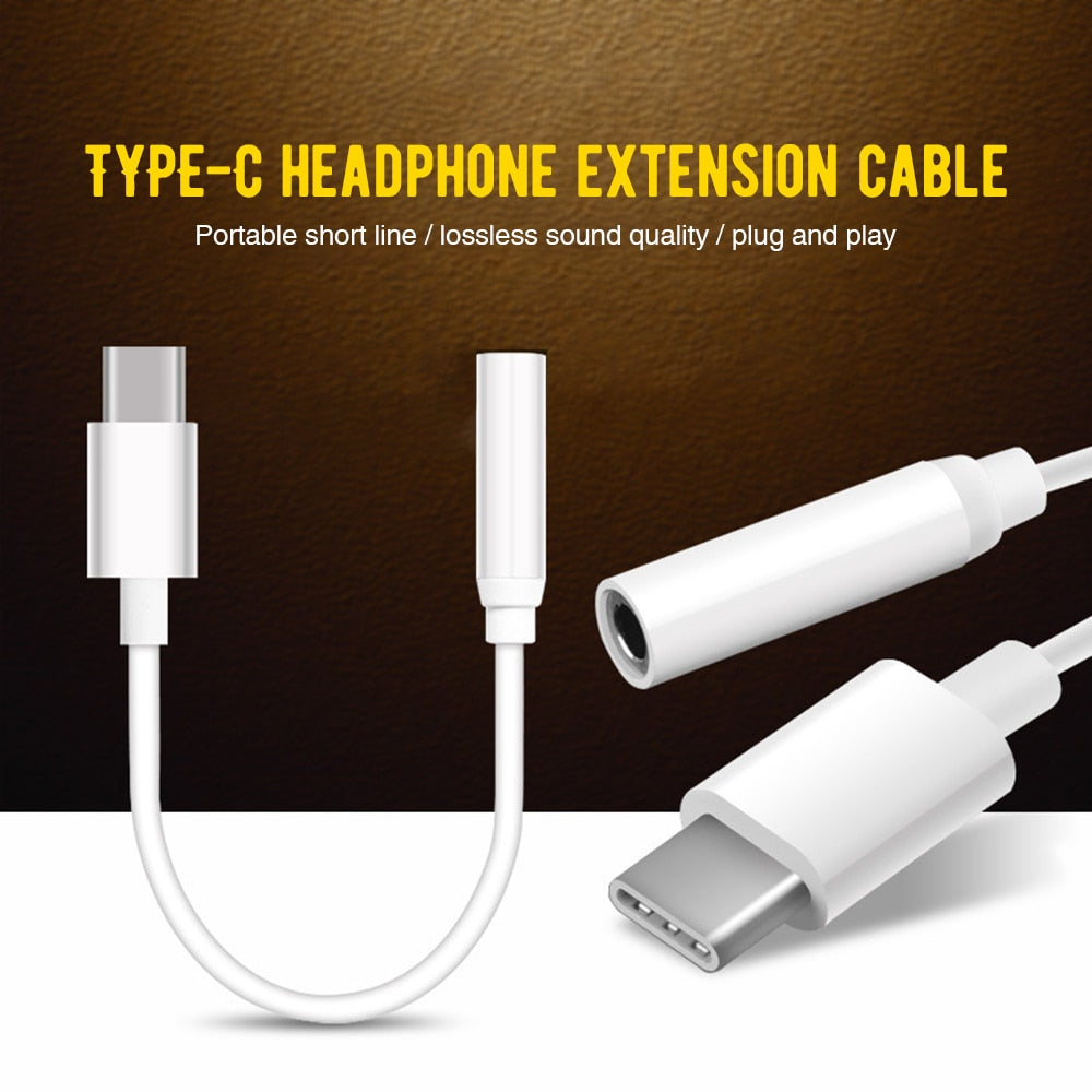 Type-C to 3.5mm Earphone cable Adapter