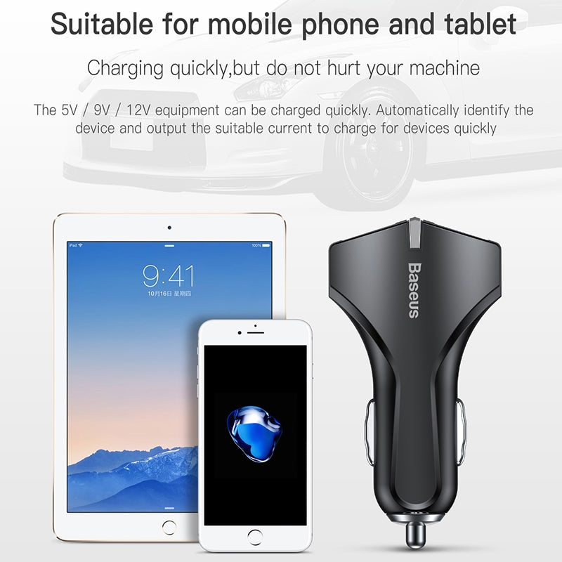 Baseus Quick Charge 3.0 Dual USB Car Charger